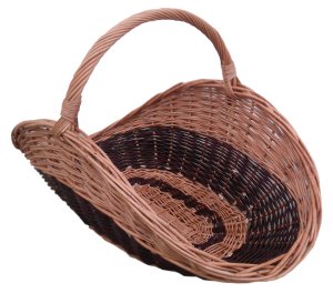 Kosz wiklinowy na drewno, kosz kominkowy (kolor) 57 cm   