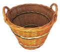 wiklinowy kosz gospodarczy na drzewo liście z kolorem 2.png