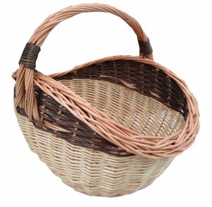 Kosz wiklinowy na drewno, typ INDOR (57 cm) 