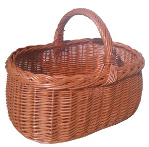 KOSZ WIKLINOWY NA ZAKUPY, GRZYBY, PIKNIK  (TYP DUŻA BAGAŻÓWKA)