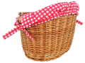 kosz rowerowy z garbem z wikliny wiklinowy naturalny obszycie czerwone w kratkę.png