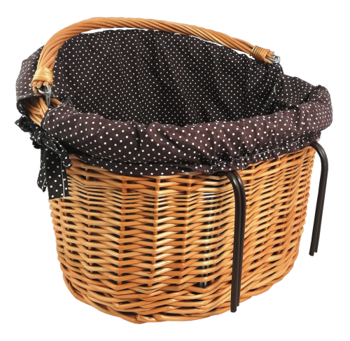 kosz wiklinowy rowerowy na rower z wikliny z garbem naturalny z obszyciem brązowym.png