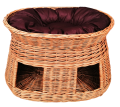 budka buda wiklinowa z wikliny dla psa kota dwa wejścia poduszka.png