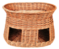 budka buda wiklinowa z wikliny dla psa kota dwa wejścia.png