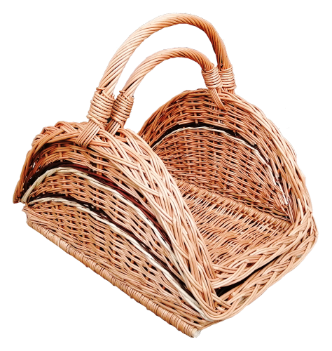 kosz wiklinowy kominkowy z wikliny na drewno płaski z kolorem 2w1.png