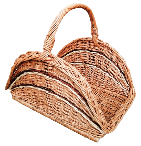 kosz wiklinowy kominkowy z wikliny na drewno płaski z kolorem 2.png