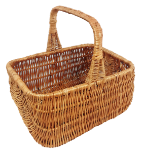 Koszyk wiklinowy "Holender" świąteczny, zakupowy, na grzyby, dł. 42 cm (4)