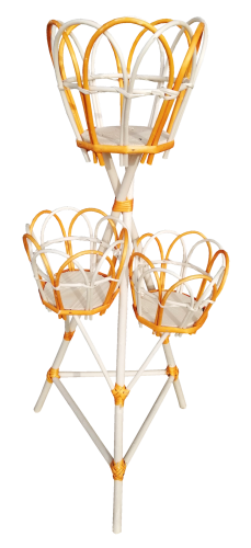 kwietnik wiklinowy z wikliny stojak 3 doniczki ecru z kolorem.png