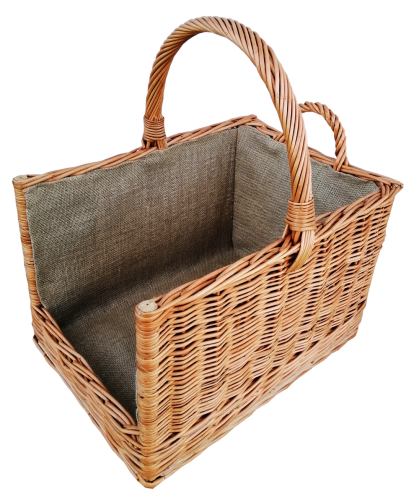 kosz kominkowy na drewno wiklinowy z wikliny węglarka obszyty jutą.png