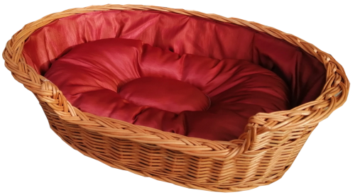 legowisko z poduszką czerwono złotą.png