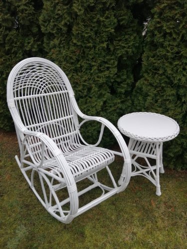 fotel wiklinowy bujany lakier biały + stolik.jpg