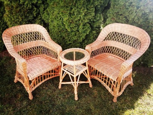 zestaw mebli wiklinowych dwa fotele ażurowy + stolik 40 cm blat szklany.jpg