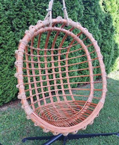 Huśtawka Wiklinowa, Fotel wiszący Naturalny iwarpol Wiklinowy Market.jpg