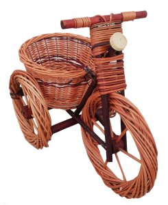ROWEREK WIKLINOWY NA KWIATY, Do ogrodu, dł. 54 cm