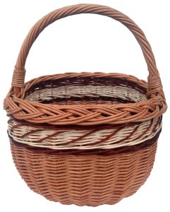 KOSZ WIKLINOWY NA PREZENT, ZAKUPY, PIKNIK 