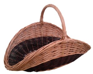 Kosz wiklinowy na drewno, kosz kominkowy (kolor) 66 cm