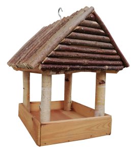 KARMNIK dla ptaków, brzozowy, CIEMNY